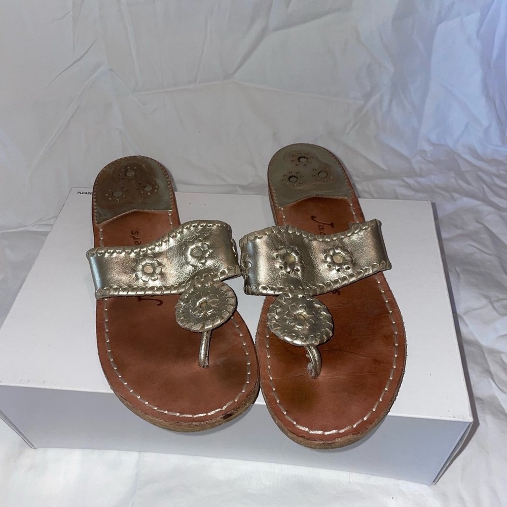 Gold Jack Rogers Sandals